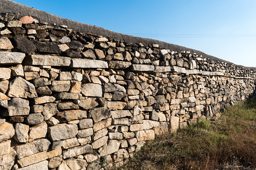 Section of the Ottoman-era stone wall that surrounds the Old City of Jerusalem