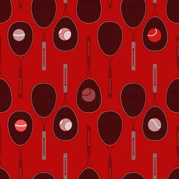 Vector illustration of Pattern seamless  on a sports theme