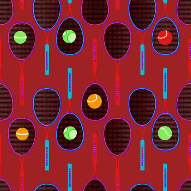 Vector illustration of Pattern seamless  on a sports theme