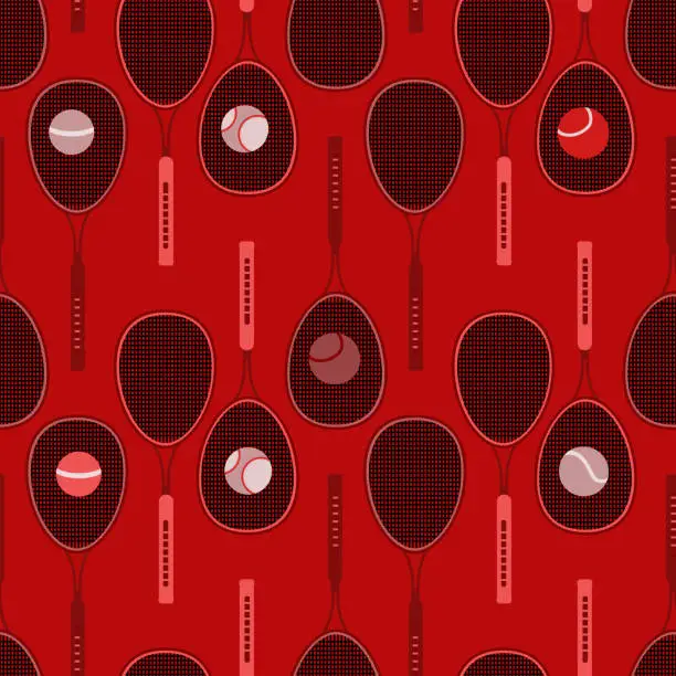 Vector illustration of Pattern seamless  on a sports theme