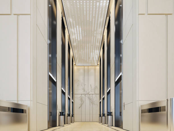 istock 3d render of luxury hotel lobby entrance reception 1997631799