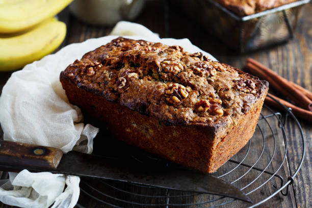 istock Overhead view of Fresh Banana Bread 1997676524
