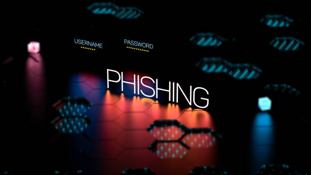 istock PHISHING text, word with password and username. Phishing, digital concept, banner. 3D render 1997681450