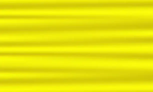Vector illustration of Abstract yellow horizontal background with horizontal smooth blurred lines. Vector eps