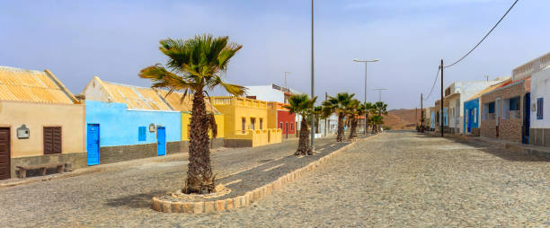 istock Vibrant island town street. 1997785830