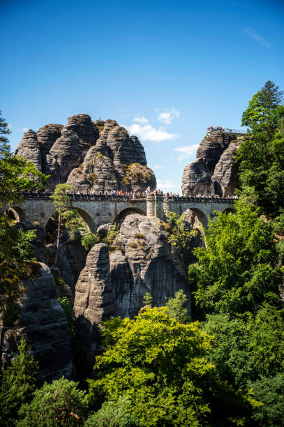The Saxon Switzerland National Park, or Nationalpark Sächsische Schweiz in Germany