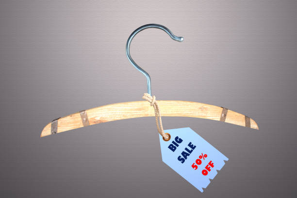 Hangers with clothes