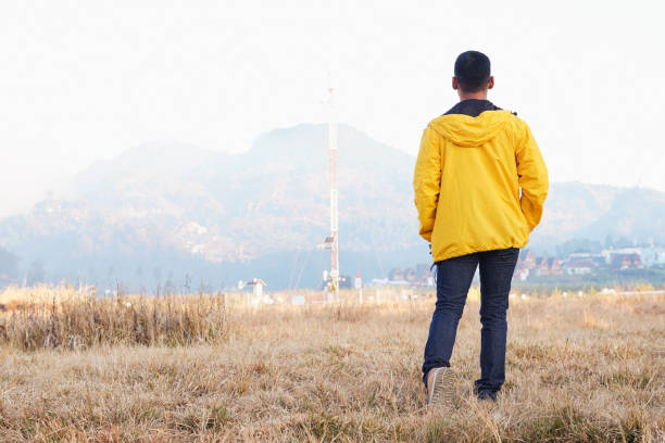 Solo Traveler Man Discovering Indonesia Nature
