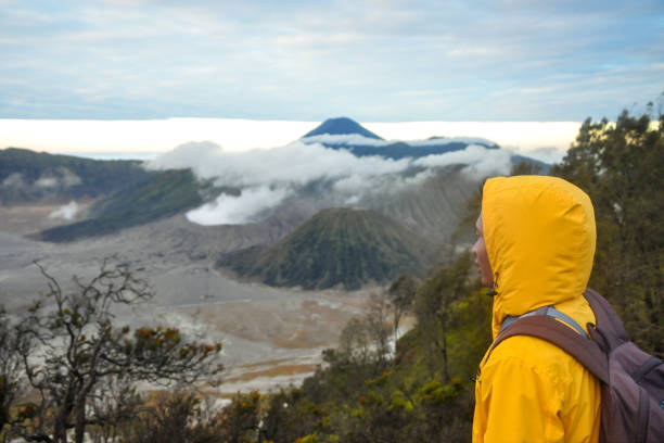 Solo Traveler Man Discovering Indonesia Nature