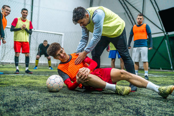 istock Soccer player get got injured in the game 1997868510