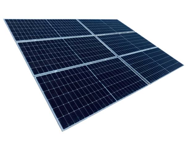 istock Solar panels on white isolated background. Clean renewable energy concept. 1997877909