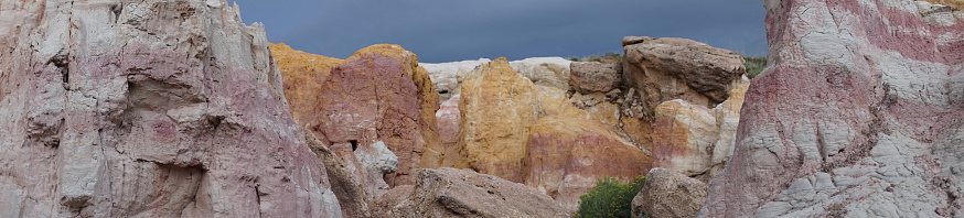 a view of paint mines interpretive park near Calhan east of Colorado Springs, CO, USA. High quality photo