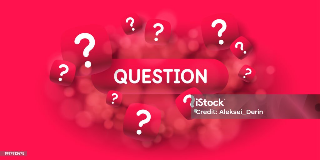 Poster With Questions A Poster With Question Marks A Question That Needs An Answer Elements ...