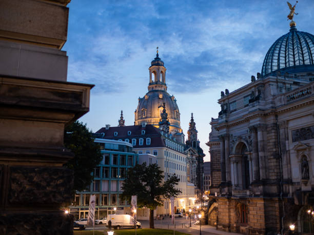 A short evening stroll through the beautiful historic city centre of Dresden - Saxony - Germany