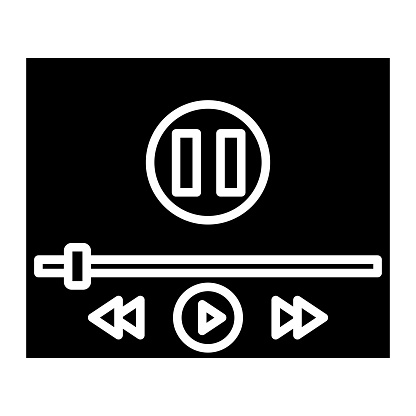 Music Player icon vector image. Can be used for Technology.