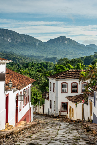 Serra de São José and the city of Tiradentes in Minas Gerais