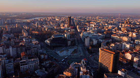 View of Belgrade cityscape, capital of Serbia.