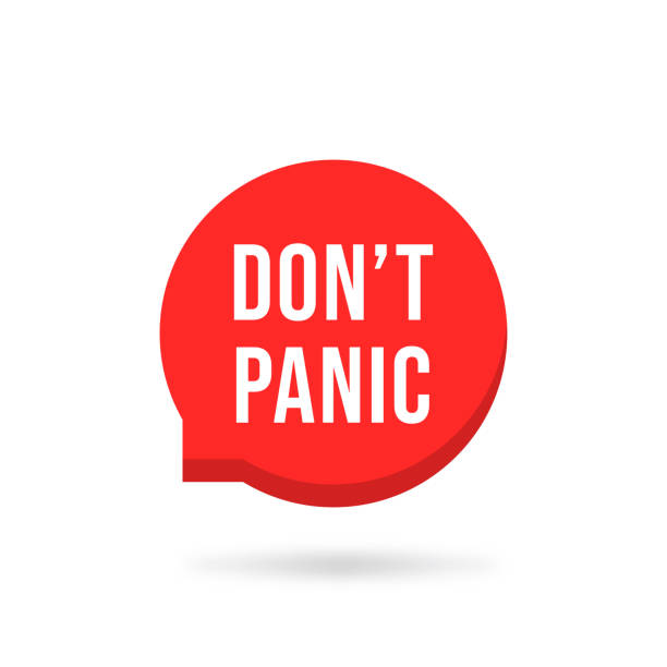 istock red simple bubble with do not panic text. concept of attention please like urgent inform and not focus on the problem. flat cartoon trend modern logotype graphic design isolated on white background 1998017231