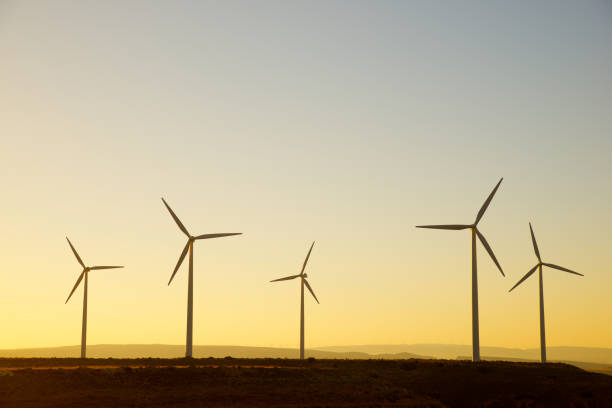 istock Wind turbine generators for green electricity production 1998051274