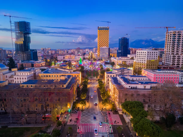 istock Tirana, Albanian Capital from drone 1998060354