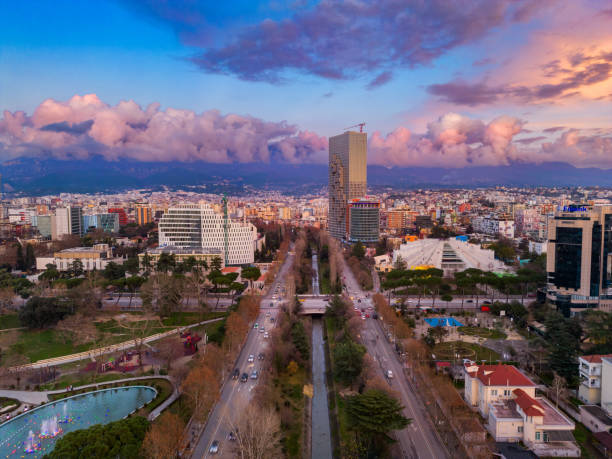 istock Tirana, Albanian Capital from drone 1998060377