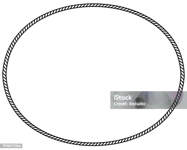 Oval Rope Pattern Nautical Oval Rope Stock Illustration - Download Image Now - Art ...
