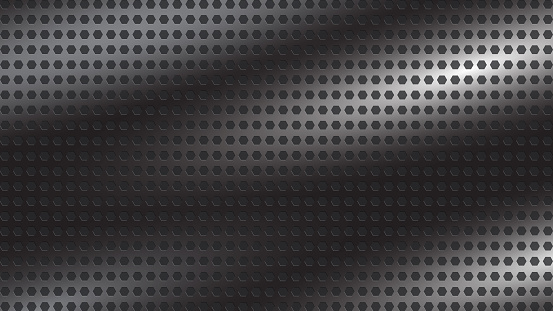 Abstract grey metal wallpaper with wave gesture effects
