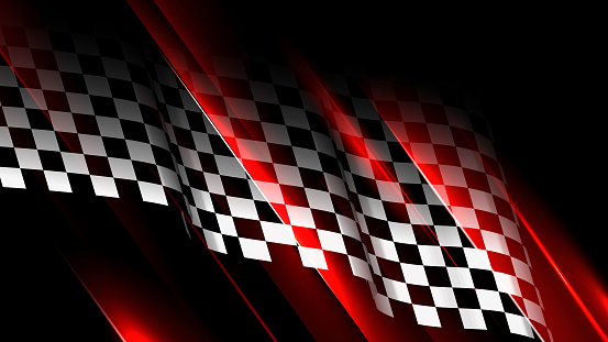 The art wallpaper of Race checkered flag with light effects style