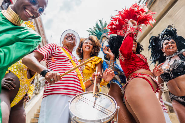 istock People having fun and dancing at a street carnival party 1998181040