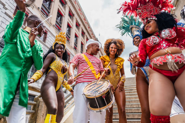 istock People having fun and dancing at a street carnival party 1998181561