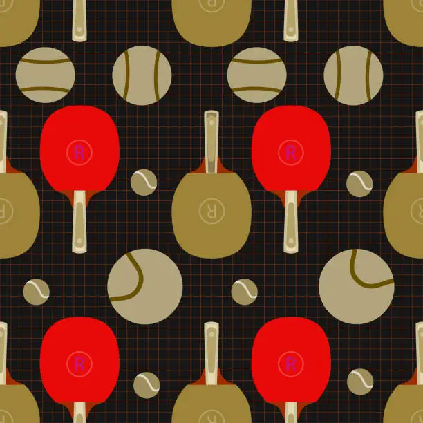 Vector illustration of Pattern seamless  on a sports theme