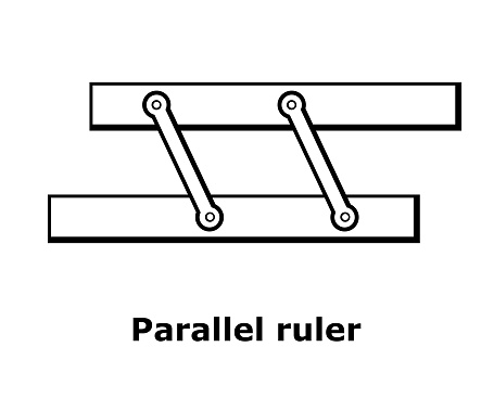 Parallel R Ruule Parallel Ruler Vector Illustration Stock Illustration - Download Image ...