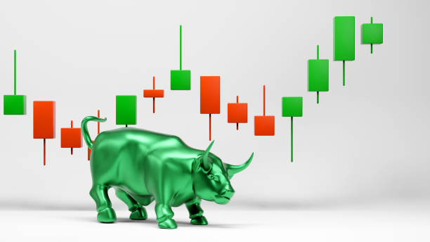 istock Bull market stock with candlestick, 3d render 1998231342
