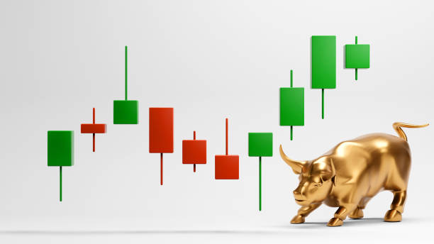 istock Bull market stock with candlestick, 3d render 1998231343