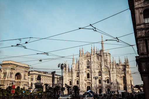 Crowded Day Near Duomo And Gallerie Vittorio Emanuele II In Milan, Italy