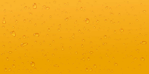 illustrazioni stock, clip art, cartoni animati e icone di tendenza di sfondo astratto della birra. vetro di condensa in macro texture. - cooking oil drop honey beer