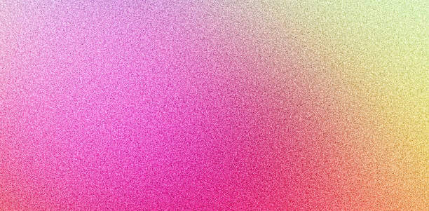 istock Retro grainy color gradient background, pink yellow red noise texture banner 1998614578