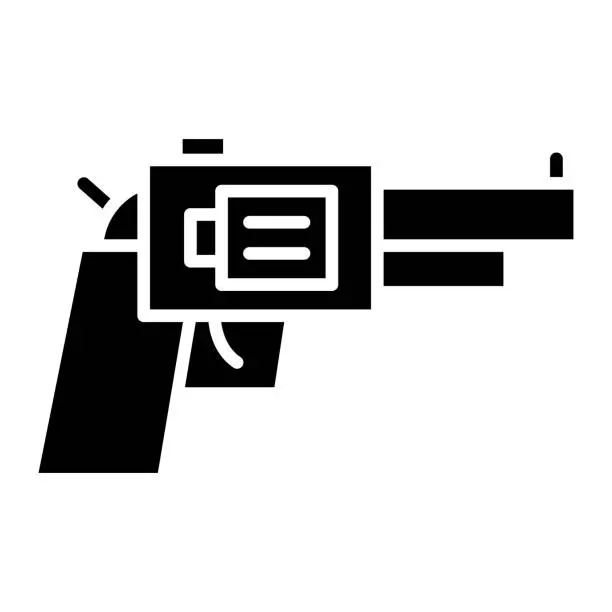 Vector illustration of Revolver Icon