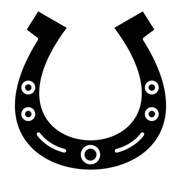 Vector illustration of Horseshoe Icon