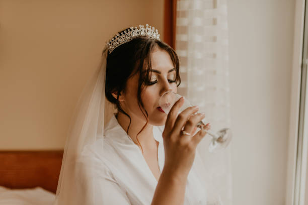istock morning gatherings of drinking champagne preparing bride ceremony 1998750556