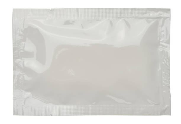 istock Cellophane rectangular white sachet for wet wipes, sugar and spices 1998824119