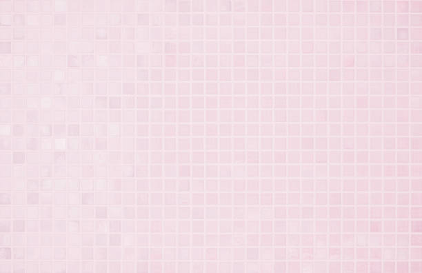istock Pink tile wall chequered background bathroom floor texture. Ceramic wall and floor tiles mosaic background in bathroom. Design geometric mosaic texture for the decoration Simple seamless pattern. 1998898541