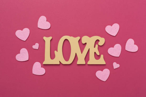 istock Valentines day composition on color background, top view. 1998933137