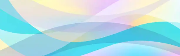 Vector illustration of Abstract colorful website banner, header background with copy space