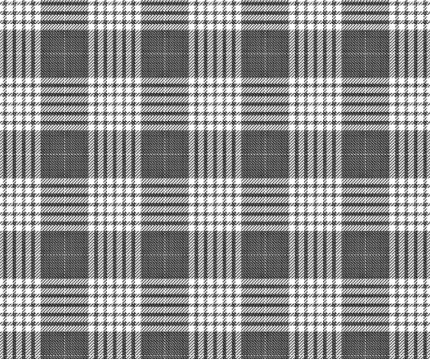 istock Plaid pattern, black, white, seamless background for textiles, skirt clothing designs. Cloth or decorative pants. Vector illustration. 1999267011