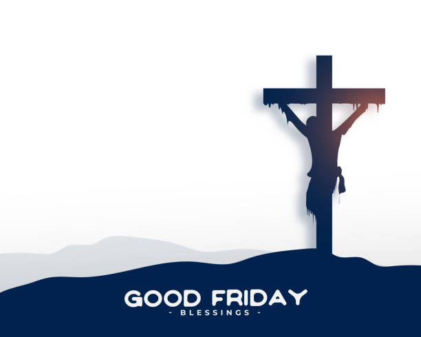 elegant good friday christian religious background design elegant good friday christian religious background design vector good friday stock illustrations
