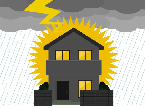 Vector illustration of Housing_Lightning