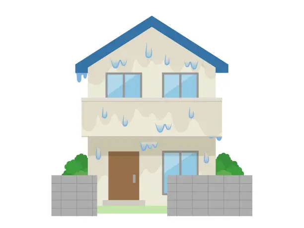 Vector illustration of Housing_Water wet