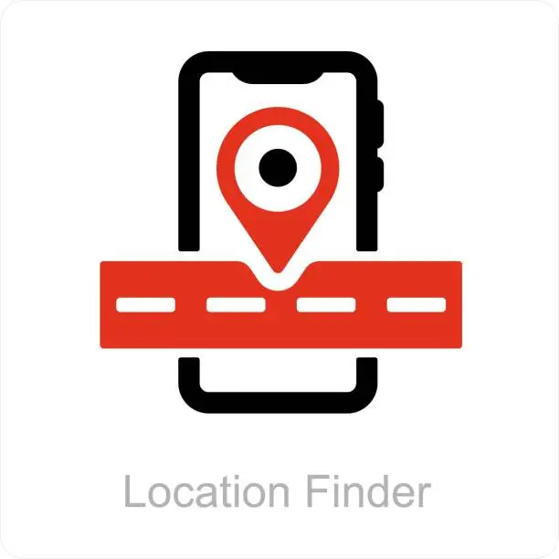 Vector illustration of location finder