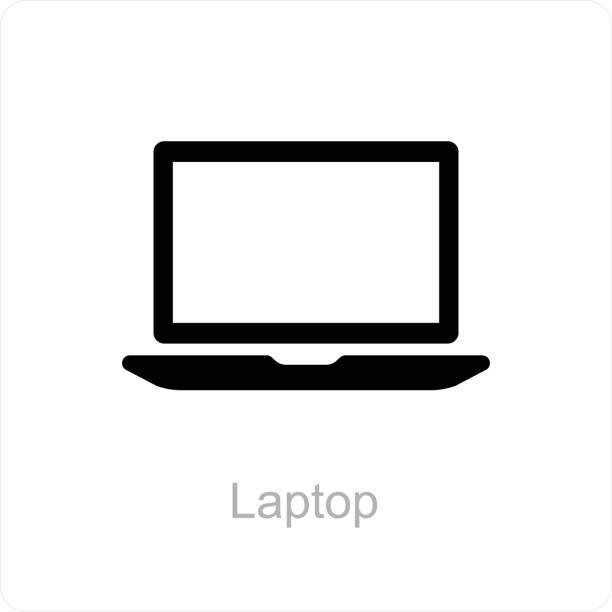 ilustrações, clipart, desenhos animados e ícones de laptop - laptop